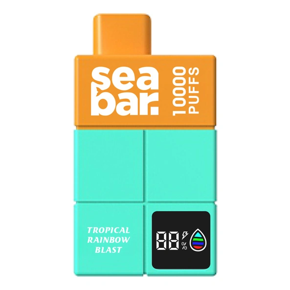 Seabar 19мл 10000 Puffs аккумулятор устройства Vaping с дисплей OLED отшелушивающей подушечкой бар E-сигареты одноразовые Vape пера