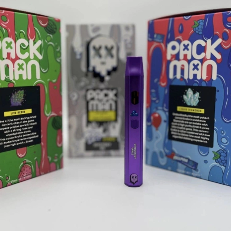 Wholesale/Supplier Price Newest Packman Vapes Live Resin Flavors Pack Man Disposable/Chargeable Vape Pen 2grams