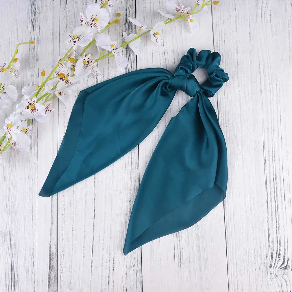 Accessories Vintage Chiffon Floral Scrunchie 12 PCS Hair Scarf Hair Scrunchies