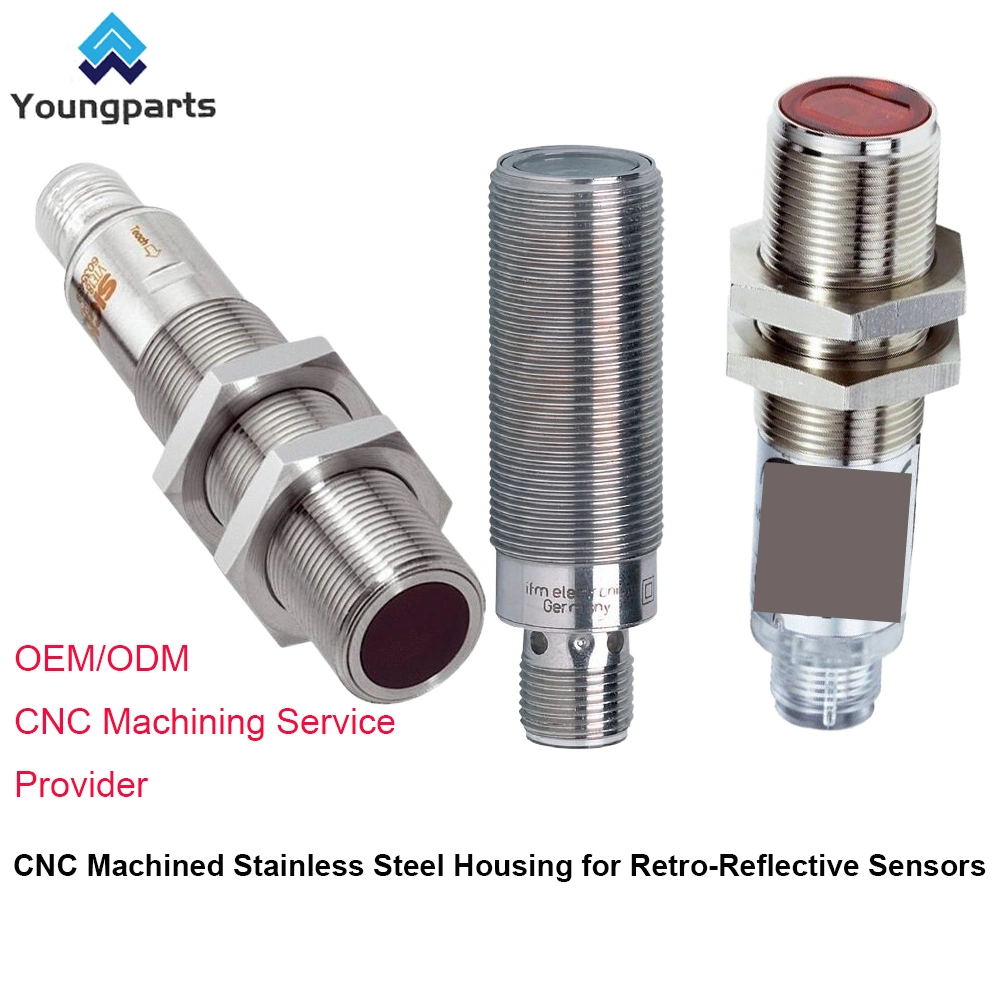 Photoelectric Sensors with CNC Machined Housing in Stainless Steel Construction