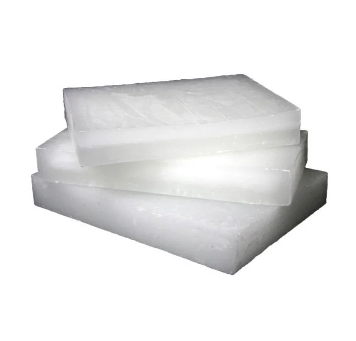 Precio de fábrica Grado Industrial a granel Marca Kunlun Slab Cera de parafina totalmente refinada / semi refinada 58/60/62/64 para hacer velas de aromaterapia