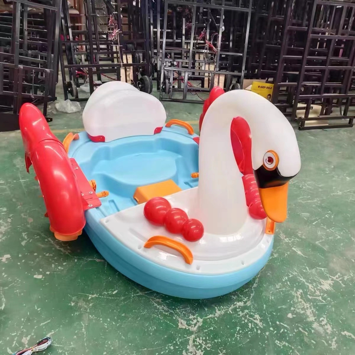 Chinese Manufacturer Price Big Wheels Electric Battery Aqua Paddle Boat for Kids