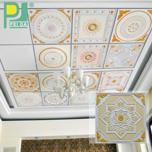 Carve Patterns or Designs Color Gypsum Ceiling Board