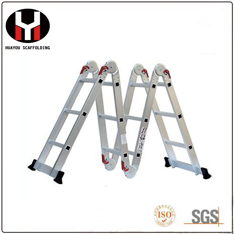 Andamios de aluminio para la venta en posición vertical del sistema de andamios de aluminio para la construcción de escaleras móviles