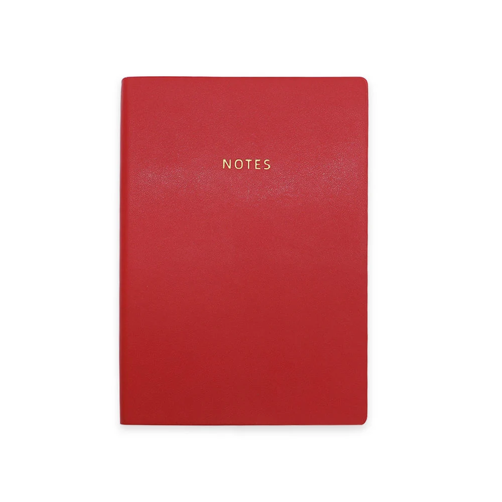 Customized A5 Soft PU Leather Cover Journal Dotted Printed Notebook