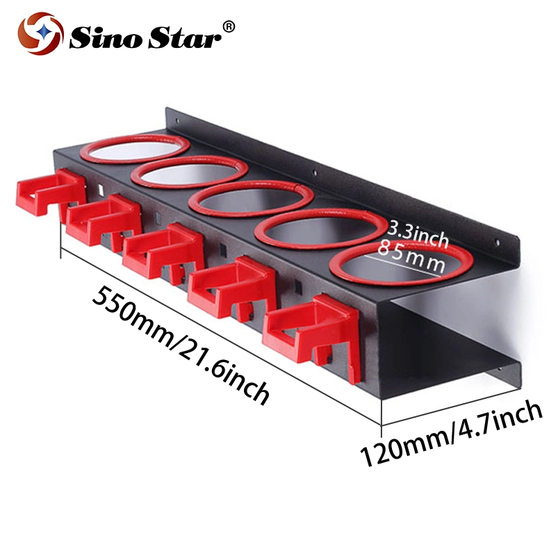 Sino Star Spray Bottle Storage Rack ABS Cold Rolled Steel Hanging Board Holder Car Beauty Accessory Auto Cleaning Detailing Tool