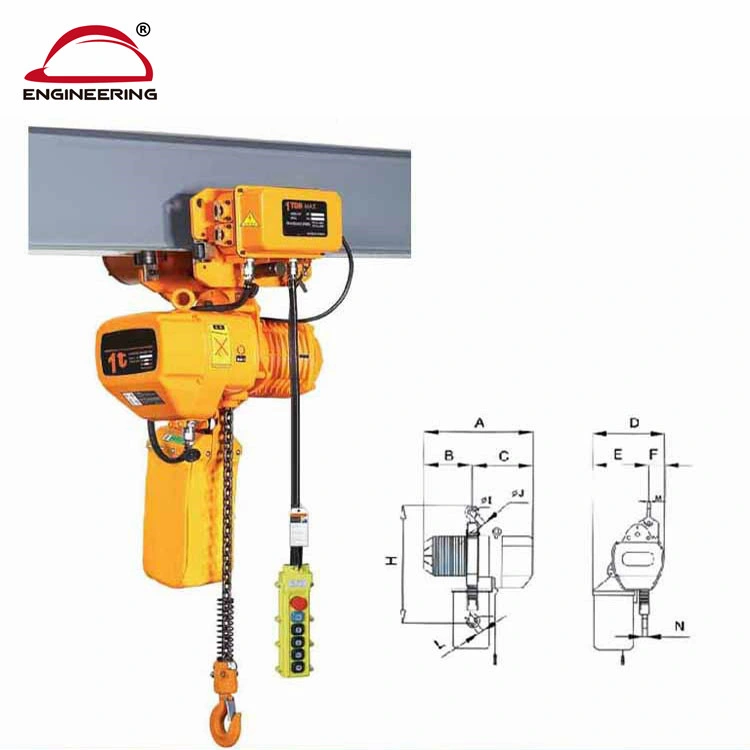 1 Ton 2 Ton 3 Ton 5 Ton 7.5 Ton Material Lifting Tools Chain Electric Hoist