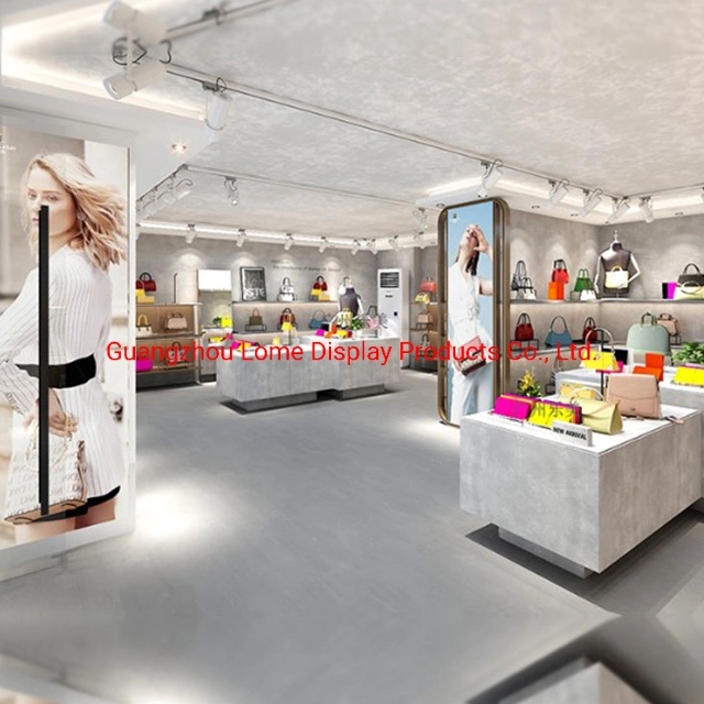Bolsa personalizada kiosco de madera bolso de diseño de quiosco de venta Mall Mostrar Showcase Mall