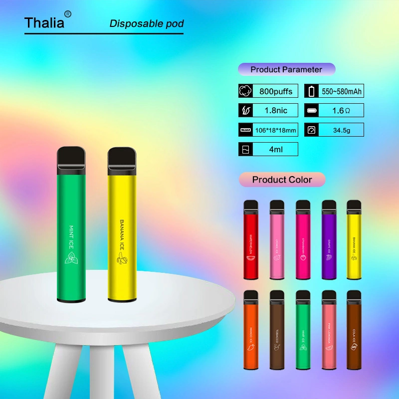 Manufacturers Selling 800puffs 1.8nic 4ml Disposable Electronic Cigarette Pen