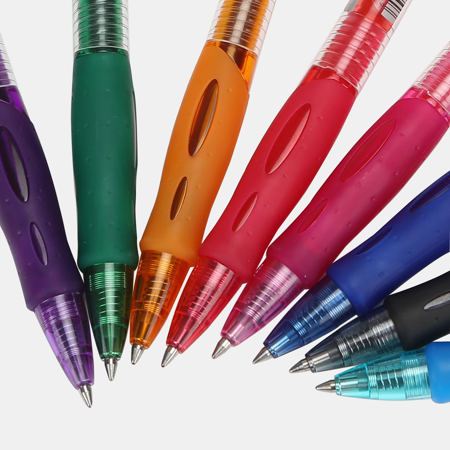 Hot Selling 0.7mm Plastic Promotional 8 Colors Gel Pen