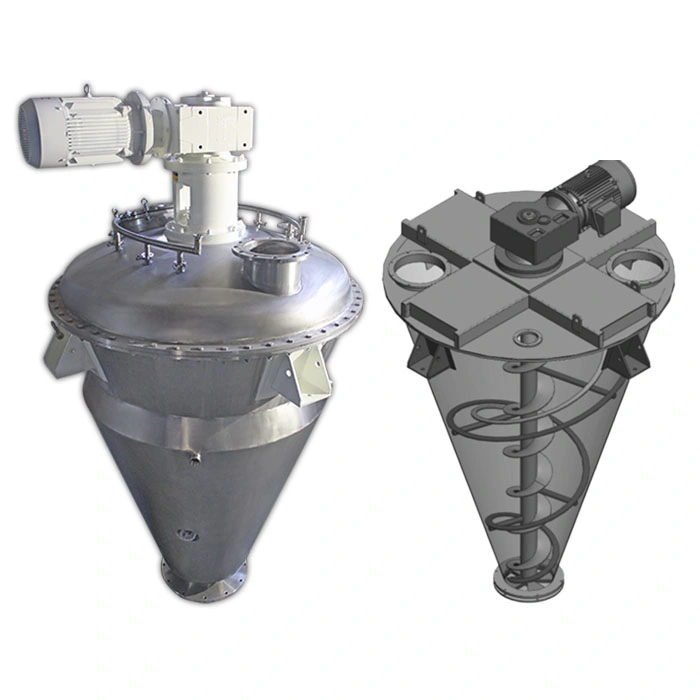 Detergente en Polvo de lavado químico condimento a base de hierbas de alto cizallamiento de polvo seco cinta Vertical máquina mezcladora de emulsionante