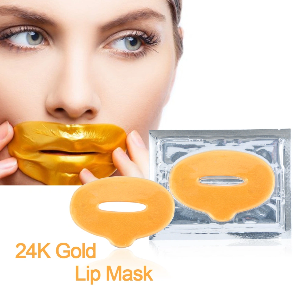 Best Selling Collagen 24K Gold Private Label Anti Aging Sleeping Lip Mask