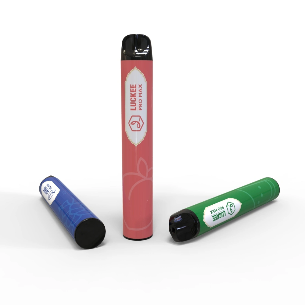 Logo personnalisable verre fumoir pipe E cigarette Luckee 2400 Puff 12 ml E liquide avec RoHS ce