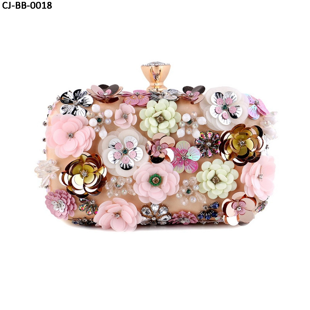 New Product Top Quantity Handbags Flower Pearl Dinner Bag Evening Bag for Women