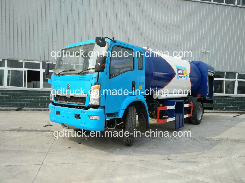 5m3 mobile gas station truck, 6m3 Refilling LPG Tank truck