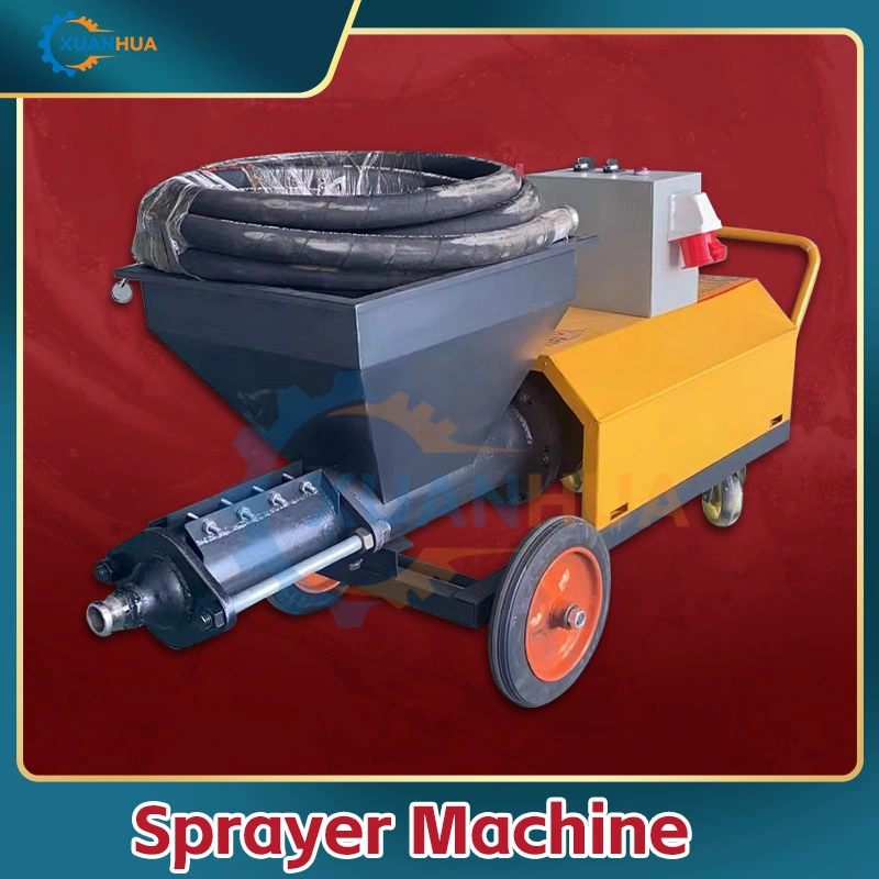 Mortar Automatic Emulsion Gypsum Motor Wet Screw Spraying Machine