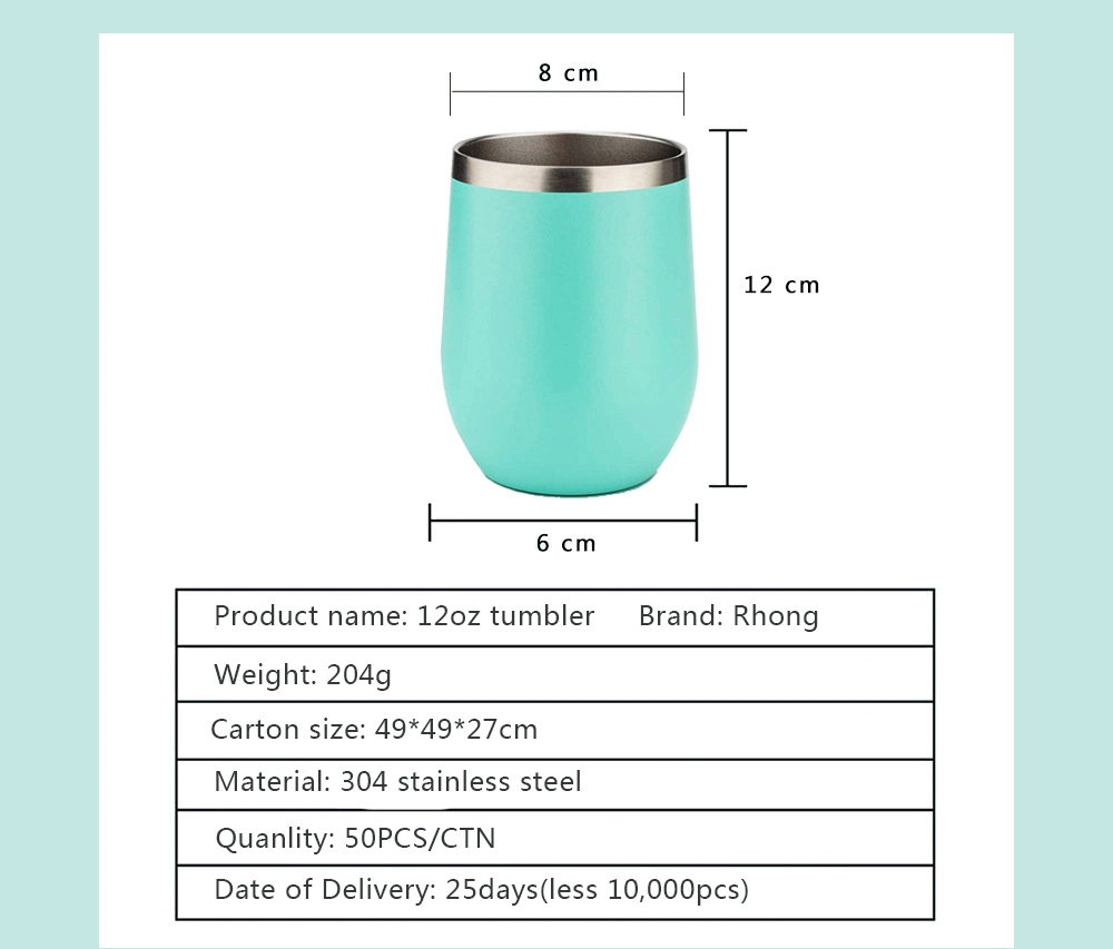 High Qulaity Double Wall Vacuum Insulated Egg Mug Cup with Lids