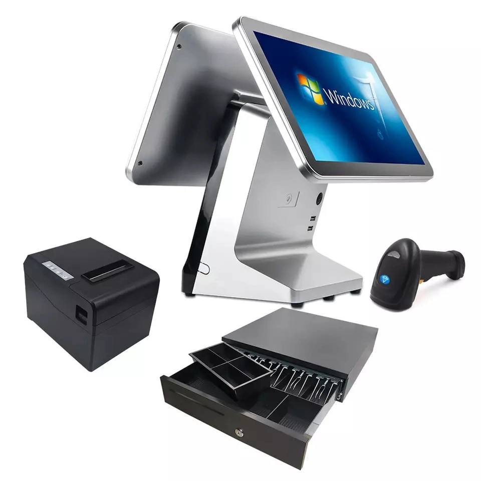 Supermarket Retail 15 Inch Windows Touch Screen Thermal POS Cash Register