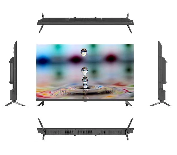 Fábrica de atacado Nova 32 42 43 50 55 65 polegadas Colunas HiFi modelo de música Ecrã LCD analógico ou digital Televisor Smart LCD Android LED TV