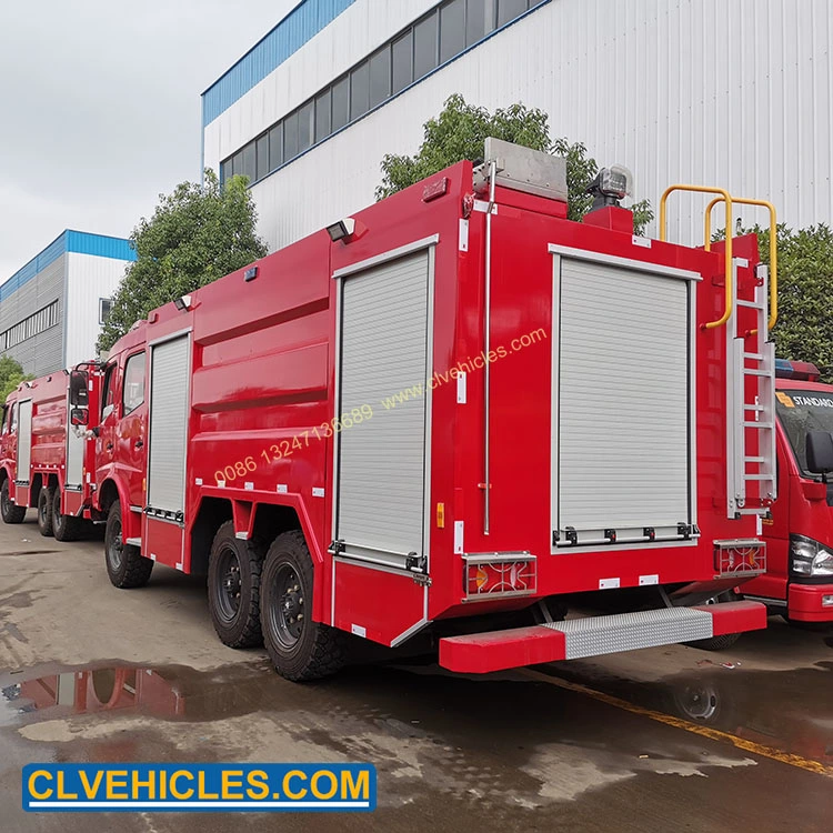 Dongfeng 6X6 12cbm Petrolero de espuma de Vehículos de extinción de incendios 12000L vehículo de rescate de incendios espuma