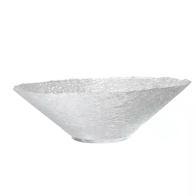 Nordic Creative Salad Bowl Glass Bowl Fruit Plate