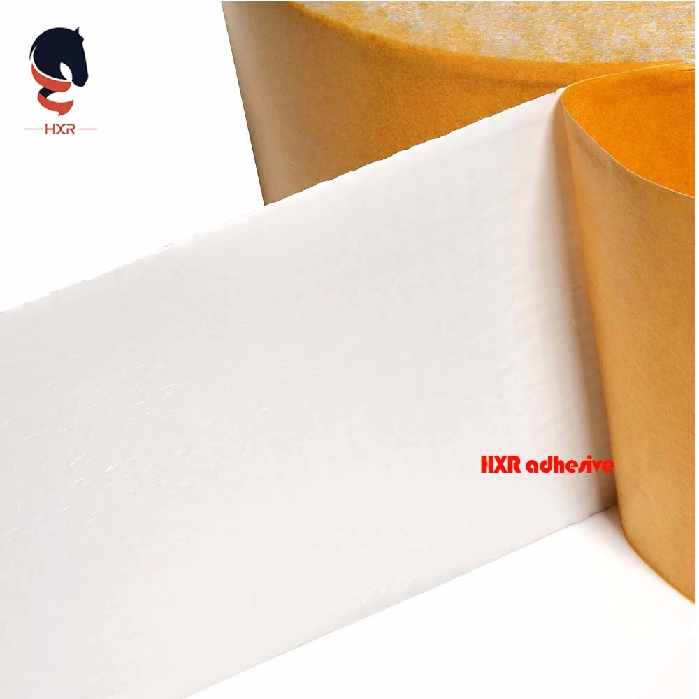 Double Sided Cloth Duct Tape Coated with Yellow Glassine Paper Release Liner