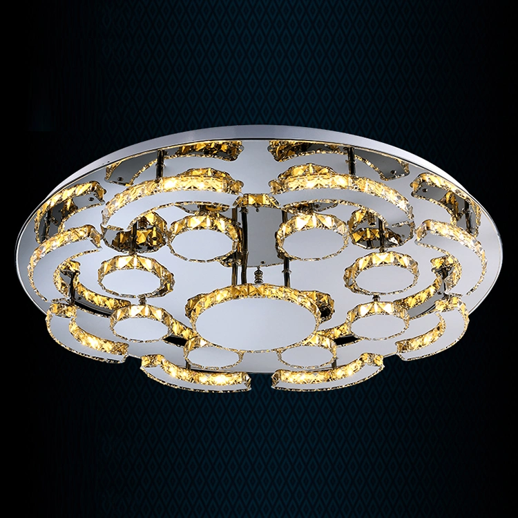 Venda a quente branco e dourado de folhas de vidro escada lustre de teto lustre de cristal de lâmpadas LED Luz de Teto as lâmpadas de teto luzes de teto para cozinha