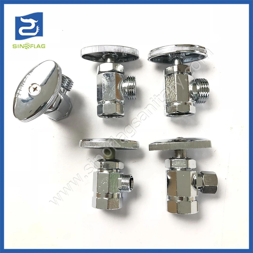 Plumbing Material Nickel Bathroom Toilet Brass Water Angle Valve