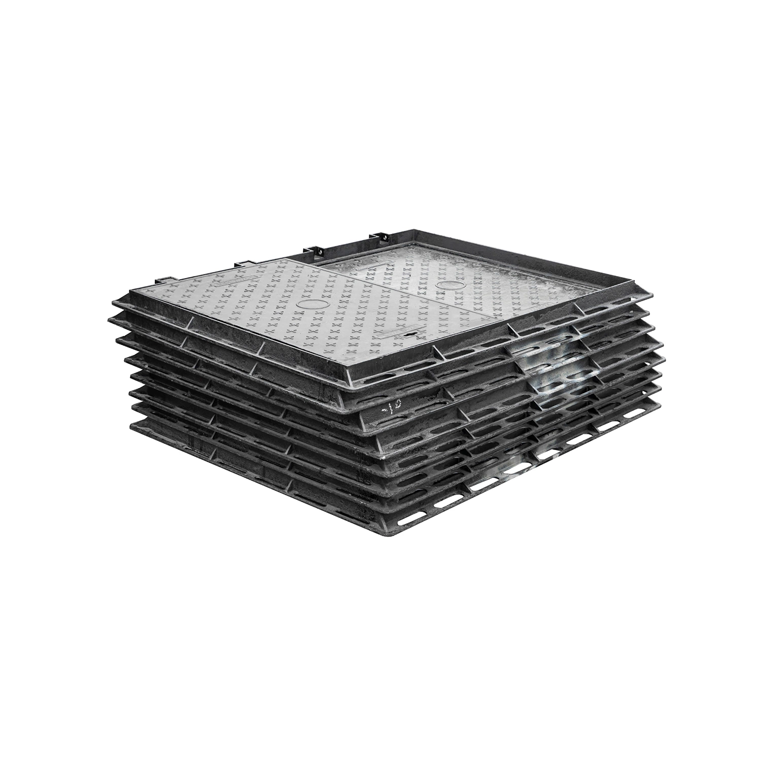 En124 C250 Coating Sewer Drain Square Frame Cast Iron Grate/Manhole Cover Manufacturer