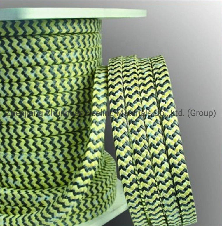 Graphit PTFE Aramid Faser Verpackung Kevlar Geflochtene Verpackung für Pumpe