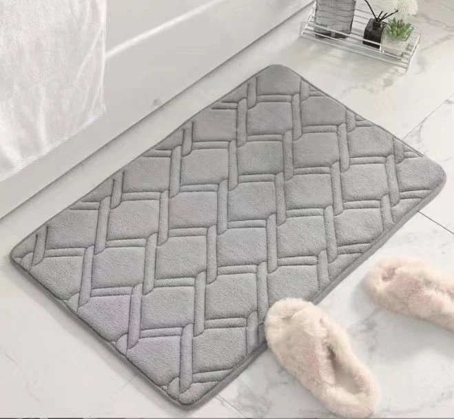 Espuma de memoria programable absorber agua Non-Slip cuarto de baño alfombra de baño Wc gruesas alfombras