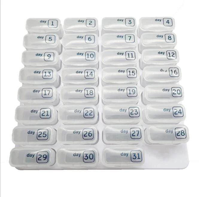 Monthly 31PCS Small Pill Case for Travel