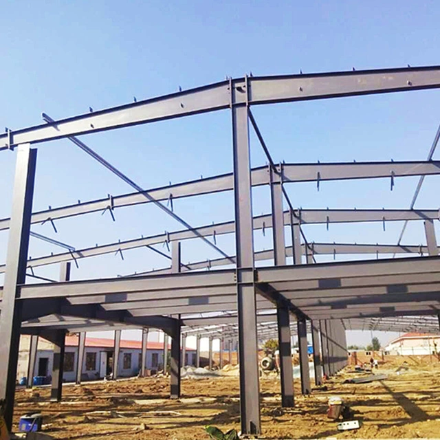 Estructura de acero soldadura de bastidor de Gable Construcción de resistencia duradera Galvanizada para Edificio industrial