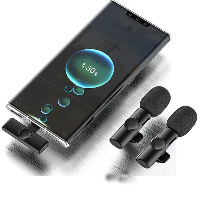 Portable Mobile Phone Lavalier Wireless Microphone