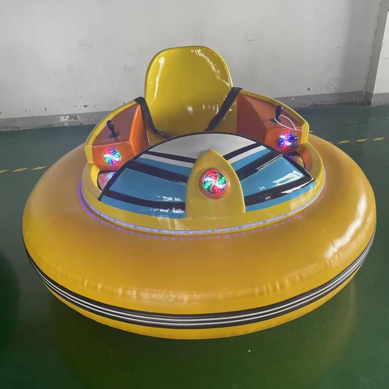 Adult Remote Control Spin Zone Music LED Light Music Electric Inflatable Bumper Car on Sale