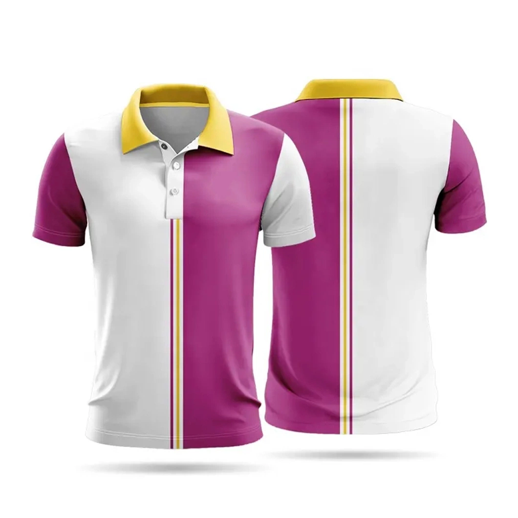 T-shirt Hot Selling Custom Sportwear vestuário de atacado Sulimation Polo Camisa