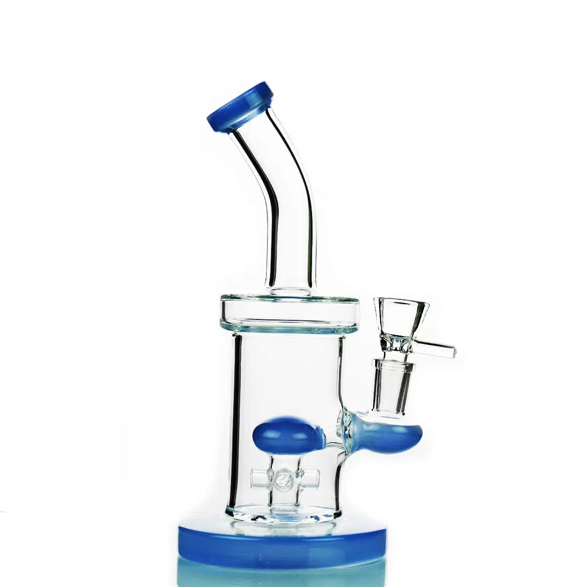 Plataforma de 8" de la tubería de agua M9 estrellas Alcachofa con 14mm Grinder Hookah Tazón de macho