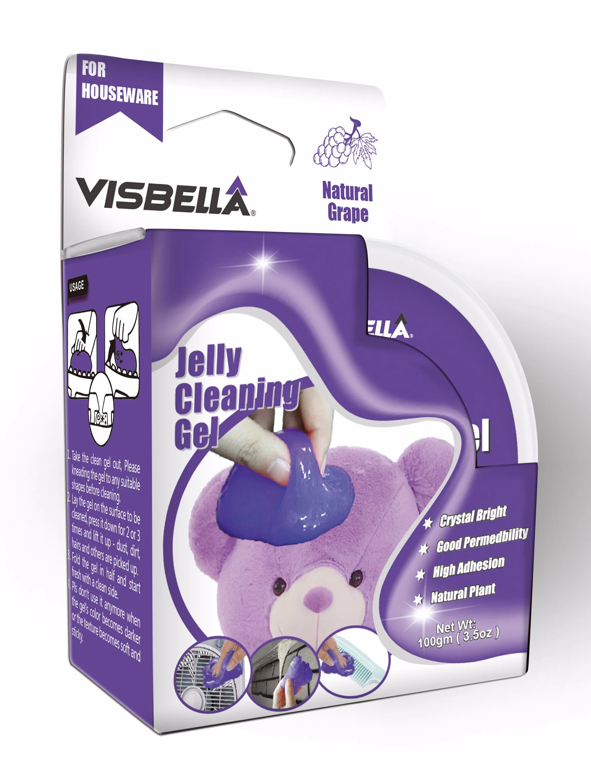Visbella Jelly Cleaning Gel Cleaning Dirt of Keyboard as Gifts