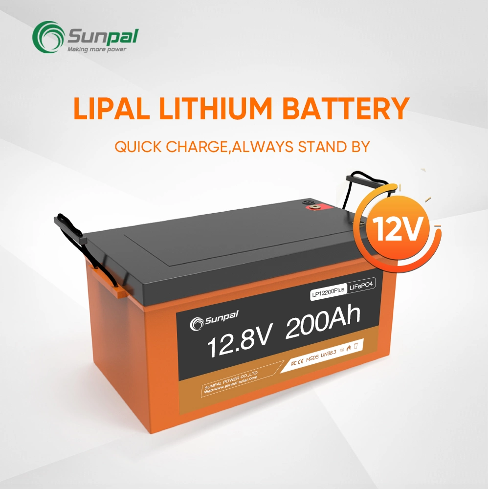 Sunpal 50ah 60ah 70ah Solar System Battery 12V LiFePO4 Battery Pack