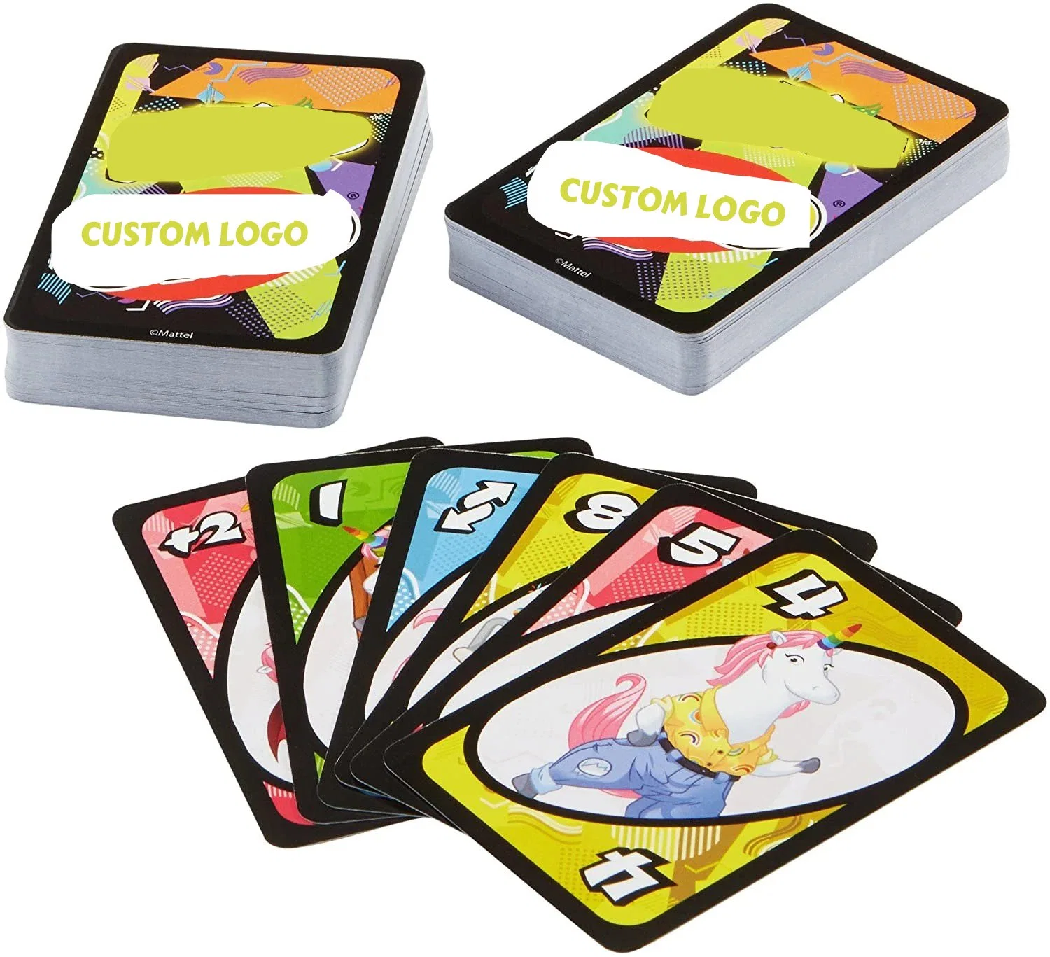 Juegos de cartas personalizadas Amazonas frontal y posterior venta U-ninguna tarjeta