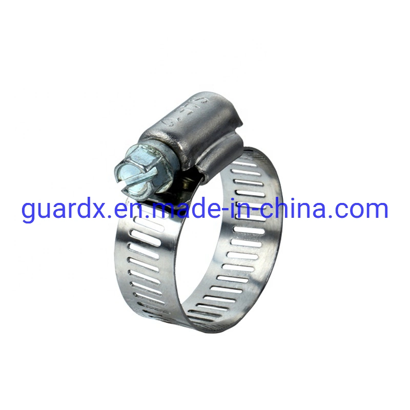 Pipe Fitting Wire Rope Spring Cable Metal Worm Drive Pipe Hose Clip Clamp