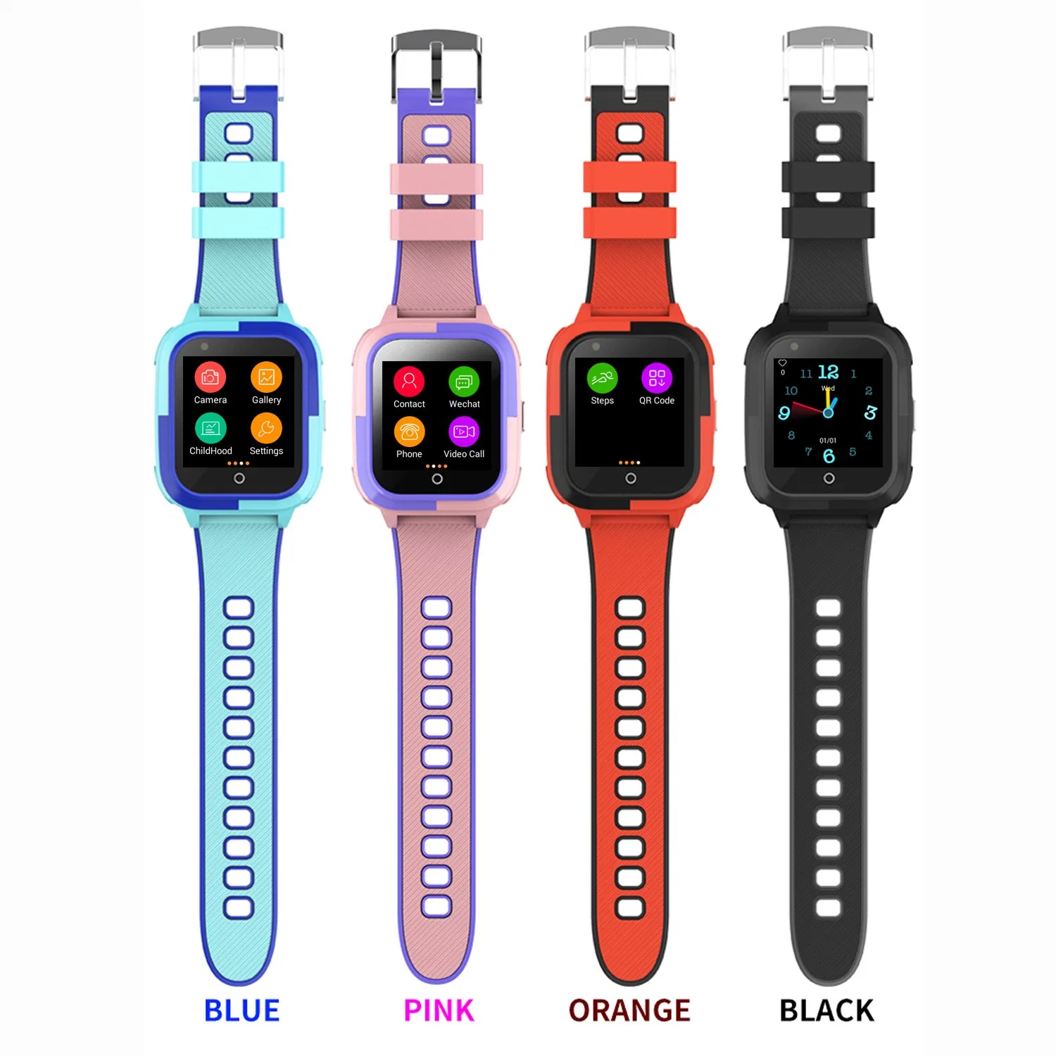 New Arrival 4G WiFi GPS IP67 Waterproof Kids Smart Watch with Camera Video Call for Fitness Tracking D56