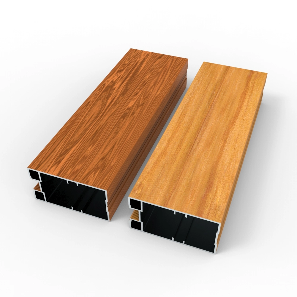 Aluminium/Aluminum Wood Grain Powder Coating Profile Products