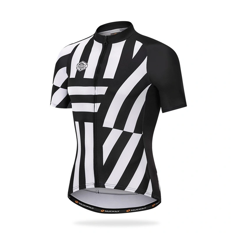 Cycling Jersey Women Printed Bike Shirt Short Sleeve Shirt for MTB Road Bike with Pocket