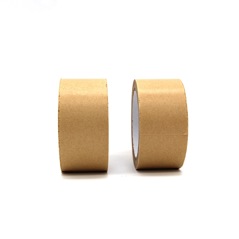 Recyclable Self Adhesive Packing Brown Shipping Rubber Kraft Paper Tape