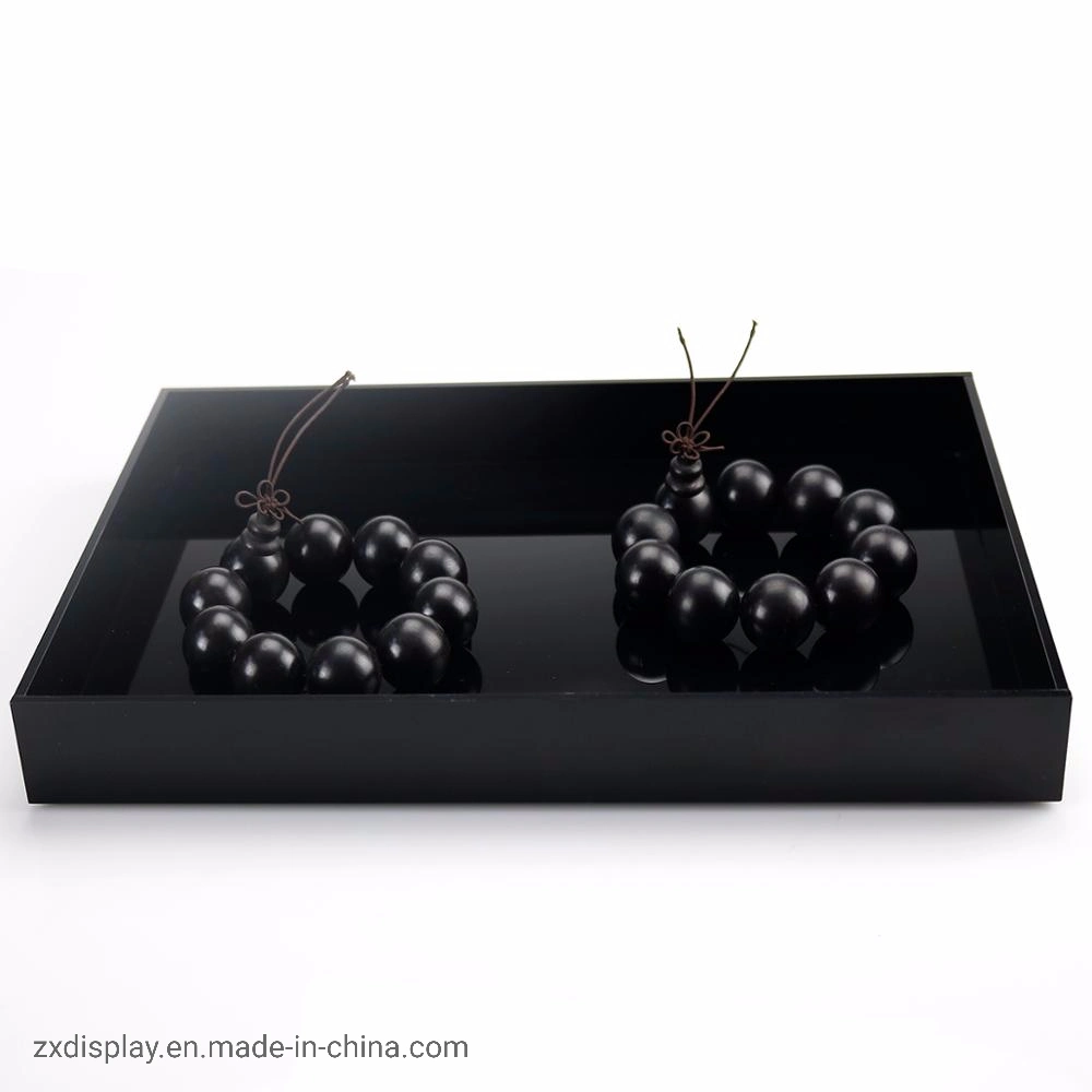 Wholesale/Supplier Luxury Black Acrylic Jewelry Display Tray Box