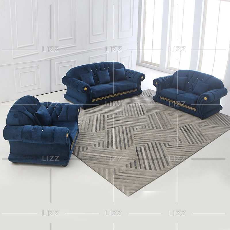 Fabrik-Versorgung Wohnzimmer Möbel Sektional Beliebte Sofa Wohnzimmer Chesterfield Ledersofa Set