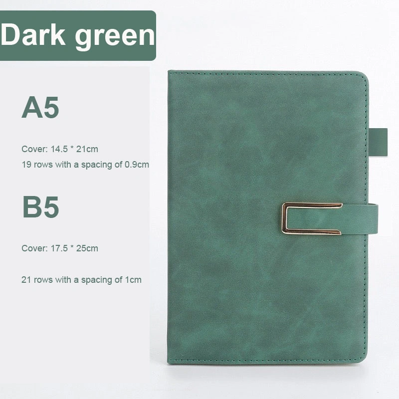 Cc_Printing Manufacturer New Design A5 PU Leather Planner Notebook with Magnetic Buckle Lock