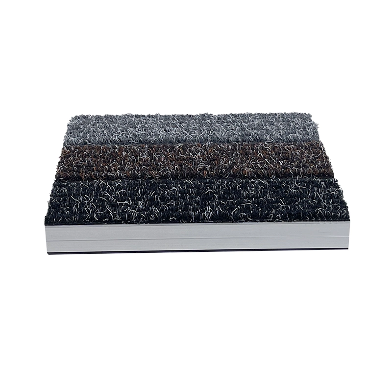 Carborundum Aluminum Carpet Dust Control Recessed Floor Mat for Public Building