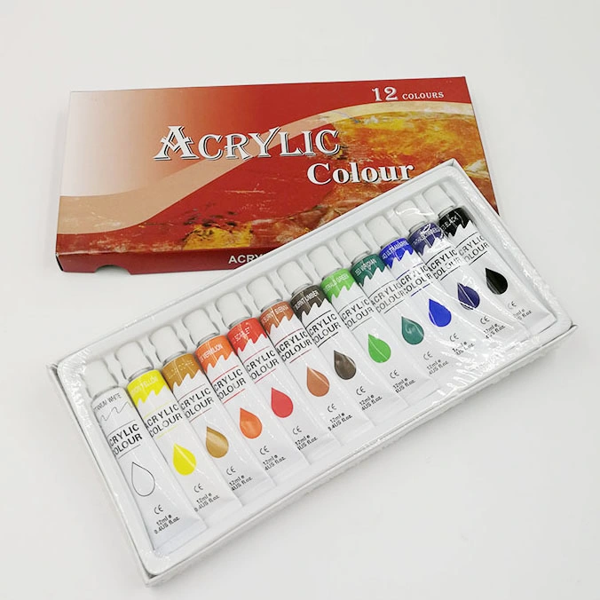 Acrylic Paint Set 12 Ml 12 Color Non-Toxic